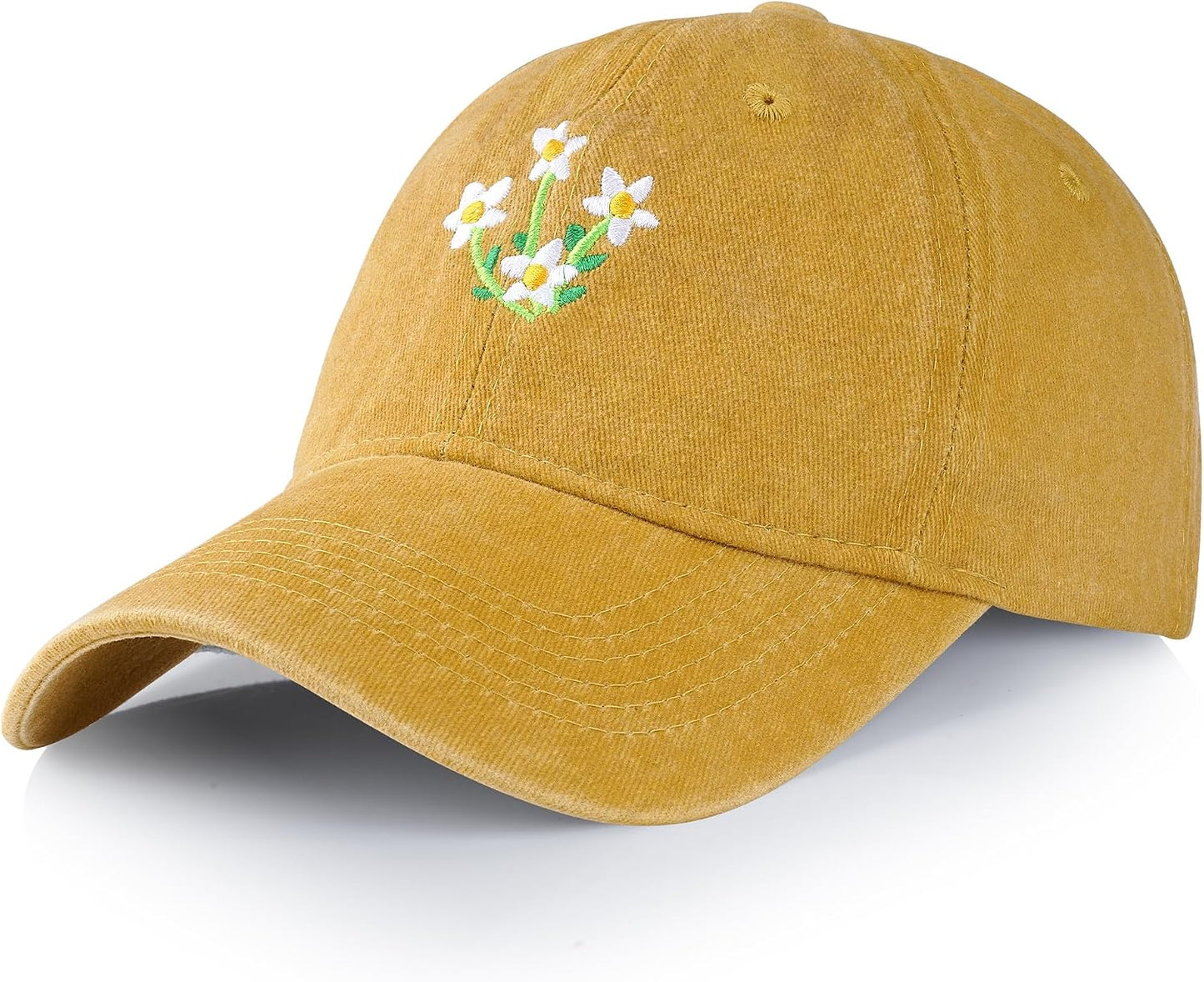 Trendy Woman's Hat. Adjustable. Soft. Breathable. Cute Flower Baseball Cap.