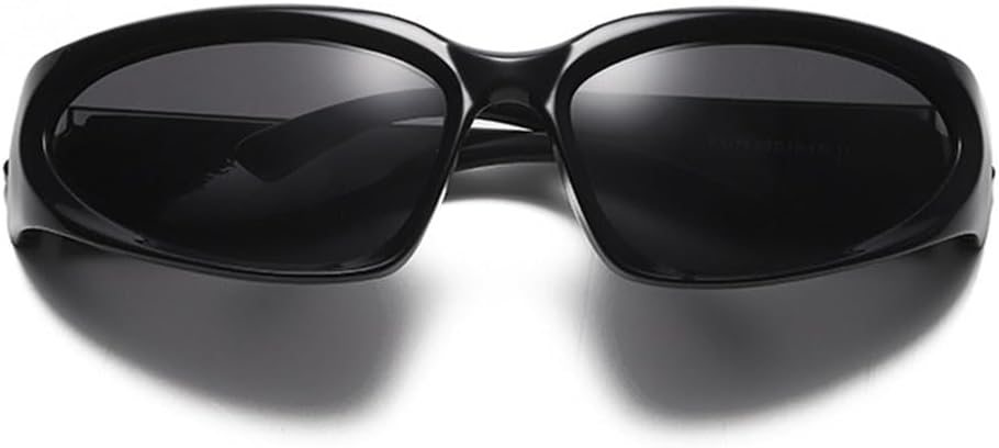 Y2K Wrap Around Oval Sunglasses for Women Men.