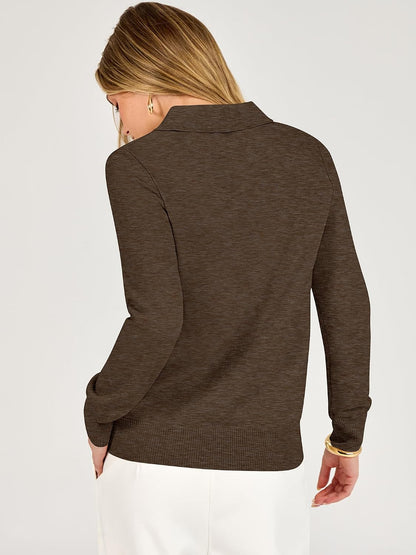 Soft Lightweight Cozy Feel. V Neck Button Shirts. Business Casual & Office Clothes.