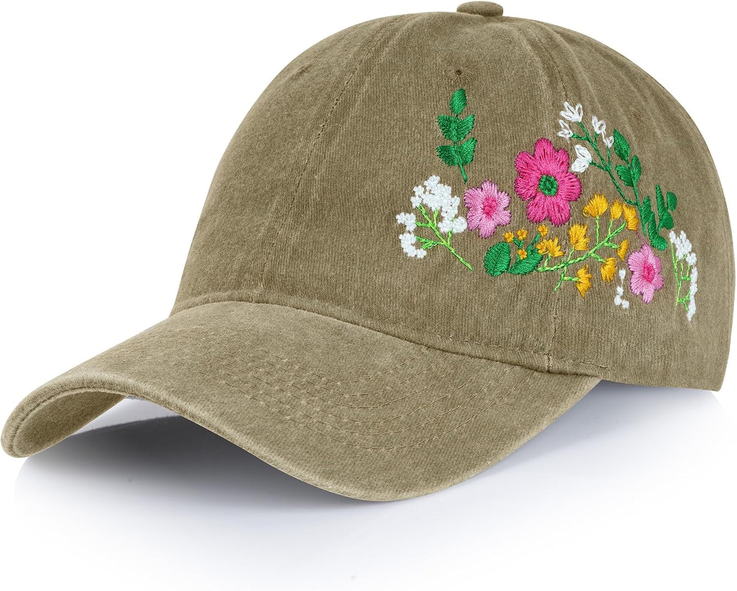 Trendy Woman's Hat. Adjustable. Soft. Breathable. Cute Flower Baseball Cap.
