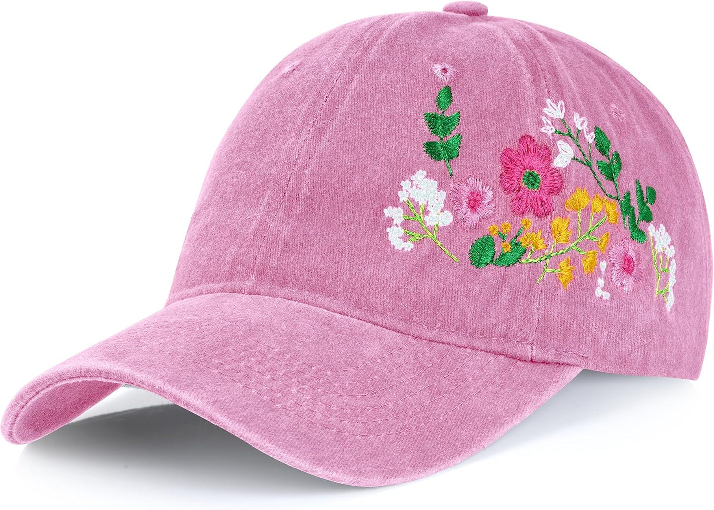 Trendy Woman's Hat. Adjustable. Soft. Breathable. Cute Flower Baseball Cap.