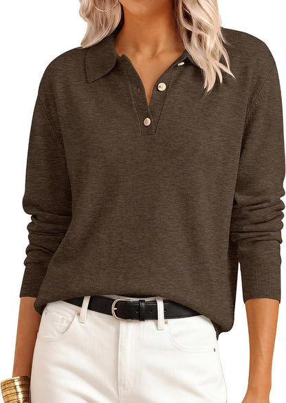 Soft Lightweight Cozy Feel. V Neck Button Shirts. Business Casual & Office Clothes.