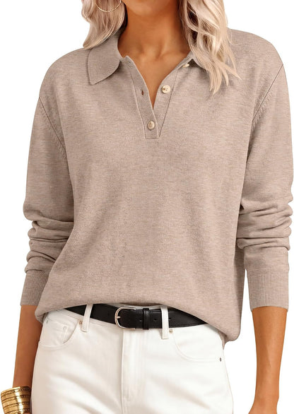 Soft Lightweight Cozy Feel. V Neck Button Shirts. Business Casual & Office Clothes.
